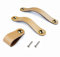 6X Drawer Pulls Handmade Leather Dresser Cabinet Knob Handles Adjustable Door Handle Kitchen Pulls Knobs with 22mm Screws, Hole Distance: 128mm-Beige