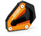 Modeer Kompatibel mit 1290 Super Adventure S 2021-2024 Motorrad CNC-Stütze Verlängerungsplatte Seitenständer Pad 1290 ADV 1290adv 1290S Zubehör (Schwarz/Orange)