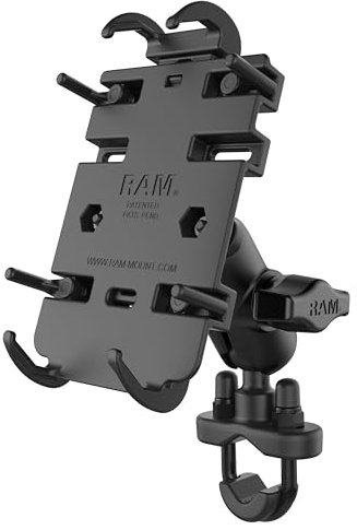 RAM MOUNTS UNPKG RAM Quick-Grip Phone Holder with Short ARM and, W126108992 (Holder with Short ARM and U-Bolt Quick-Grip, Mobile Phone/Smartphone, Navigator, Passive Holder,)