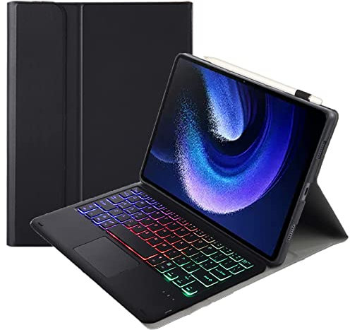 ZOMUN Bluetooth Keyboard Case Keyboard Cover for Xiaomi Pad 6 | Xiaomi Pad 6 Pro (11 inch), Backlit Keyboard | TrackPad Mouse