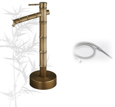 MJMLUCK Robinet extérieur autoportant Vertical de Colonne d'eau de Jardin, Fontaine à Robinet extérieure décorative montée au Sol pour Patio/arrière-Cour (1055 mm/41,5) (Une Couleur 515 mm/20 Pouces)