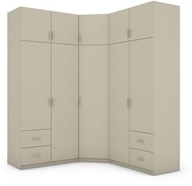 e-Meblast Eckschrank 240x54cm Schubladen Einlegeböden Schlafzimmer | Wohnzimmer, Kleiderstange, Schubladen, Einlegeböden, Schlafzimmer