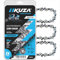 Catena per motosega Premium, 30 cm, 12, 3/8, .050, 45TG, adatta per Dolmar, Echo 2511T/271T, Greenworks 20262/20292, Craftsman, Husq varna, Remington, Hart – 91PX45CQ, S45 (3 catene)