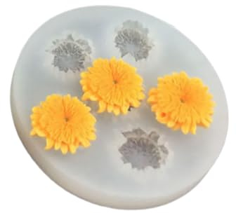 Silikonform für Kuchendekoration, Schmuckherstellung, mit Gänseblümchen, Rose, Seerosen, Chrysanthemen, Pfingstrosen, Kamelien, Silikonformen für die Herstellung von Süßigkeiten