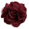 Textilblüte Rose Ø9cm Ansteck-Blüte Spange Haarspange Sicherheitsnadel Brosche, Farbe:bordeaux