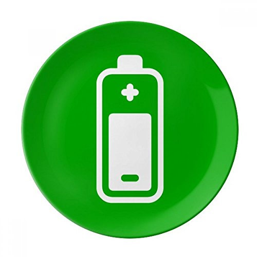 Ricarica verde quadrato attenzione Mark decorativo in porcellana piatto da dessert 25,4 cm, home Gift