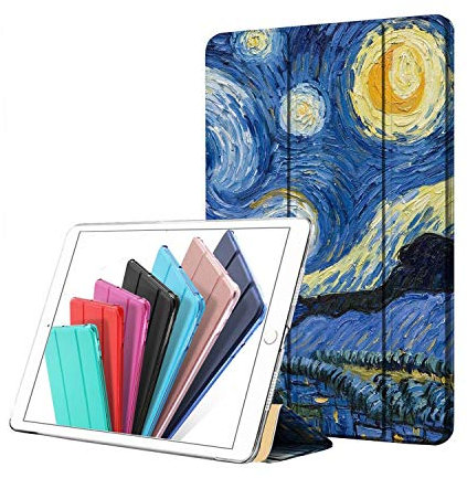 DuraSafe - Custodia per iPad Tri-Fold Smart Cover stampata Starry Night iPad Pro 10.5 2017 / Air 3rd Gen 10.5 2019