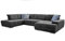 Cavadore Wohnlandschaft Mistrel mit Bettfunktion / Schlafsofa mit leichter Fleckentfernung dank Soft Clean / Geeignet für Haushalte mit Kindern, Haustieren /343 x 77 x 228 / dunkelgrau