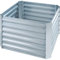 TecTake® Carré Potager de Jardin surélevé Lit de Jardin, Bac à semis Jardiniere en Acier galvanisé résistant à la Rouille Aménagement Jardiniere Exterieur Grande Taille 80x80x57cm