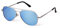 ADEWU Kinder Sonnenbrille Unisex Pilotenbrille Polarisiert Retro Brille UV-Schutz für Mädchen Jungen,Silber-Blau Verspiegelt