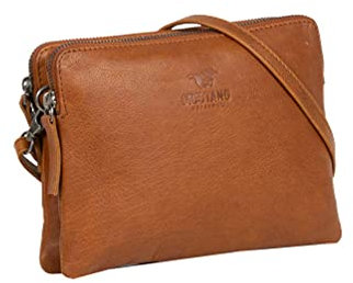 MUSTANG Leder Umhängetasche Catania Crossbody Bag Cognac braun