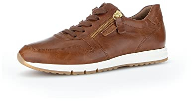 Gabor Damen Low-Top Sneaker, Frauen Halbschuhe,Wechselfußbett,Best Fitting,Strassenschuhe,Sportschuhe,Freizeitschuhe,Peanut,38 EU / 5 UK