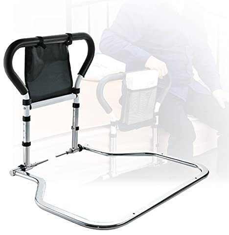 DBMGBd Aufstehhilfe Bett Senioren, Bettgitter für Erwachsene Klappbar, Bett Rausfallschutz für ältere Schwangere und Behinderte, ​Helfen Sie älteren Menschen Beim EIN - Und Aussteigen