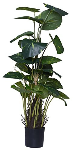 VIVANNO Kunstpflanze künstliche Efeutute im Topf Kunststoff POTHOS 85 cm