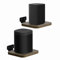 Universal Wall Mount for Samsung, Roku, Sony, JBL, Vizio, LG - Wooden Adjustable Speaker Shelf for Most Satellite Speakers, Floating Wall Shelves, Pair