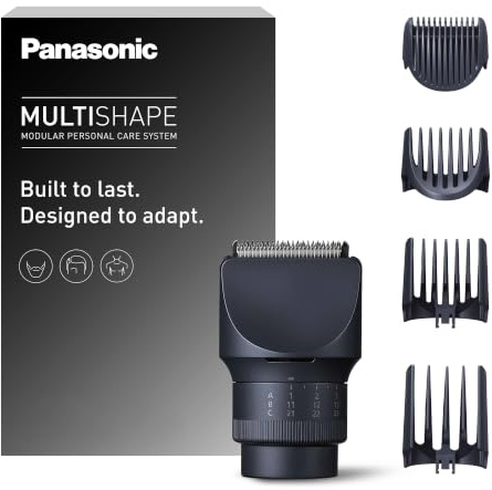Panasonic ER-CTW1 MULTISHAPE Modular Personal Care System, Beard Trimmer and hairclipper for Men