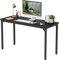 CubiCubi Schreibtisch, 120 x 60 x 75 cm Computertisch, Schreibtisch Klein PC-Tisch Stabil, schmaler Bürotisch, Arbeitszimmer, Homeoffice, Büro, einfacher Aufbau, Stahl, Industrie-Design, Schwarz