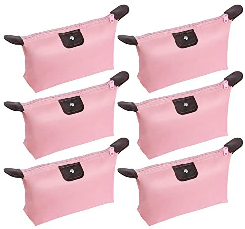 Flintronic 6 Stücke Kosmetiktasche Klein, Schminktasche, Make-up-Tasche, Kulturbeutel, Mini-Reisetaschen für Make-up-Pinsel, Cosmetic Bag für Reisen Urlaub und Alltag