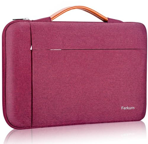 Ferkurn Laptop Case Sleeve Cover Chromebook Case Compatible with Macbook Air/Pro, iPad, Surface Pro, Acer Spin, HP, Dell, ASUS Vivobook, Samsung, Waterproof Laptop Case 11-11.6 inch, Red