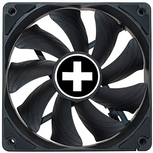 Xilence XPF120X.B.PWM 120mm leiser FDB Gehäuselüfter, 4PIN, einfacher Einbau, 450mm Kabellänge, Fluid Dynamic Bearing Technologie, guter kühlender Airflow im Gaming PC, schwarz