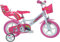 Bici per Bambina Bicicletta Dino Bikes Unicorn Taglia 10 - 12 - 14 - 16 - 20 Caschetto Unicorn Opzionale (Cerchio 12 Pollici)