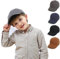 YANWANG Baby Kids Solid Color Baseball Caps Cappello da Sole in Cotone Regolabile per Bambini Ragazzi Ragazze (Dark Grey,6-24Months)