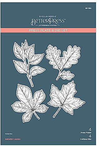 Spellbinders Autumn Leaves Press Plate & Die Set from The BetterPress Autumn Collection
