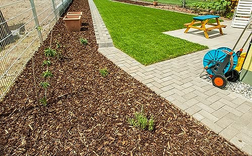 2880L Rindenmulch grobe Stücke Garten Beete Unkrautschutz in Top Qualität Einstreu Rinde 48 Säcke a 60L