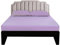 Lirex Lenzuola Letto Singolo 90 x 200 cm,100% Cotone 300 Fili Coprimaterasso Singolo,Lenzuolo con angoli singolo,Certificato Oeko-Tex,Viola Chiaro