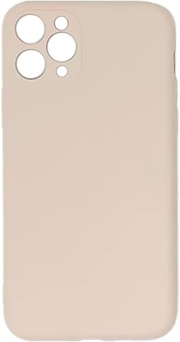 Slim Liquid Silicone Case for iPhone 11 Pro Max (2019) 6.5-Inch - Shockproof, Full Body Protection, Soft Rubber, Microfiber Lining, Drop Protection, Scratch-Resistant, Lightweight (Beige)