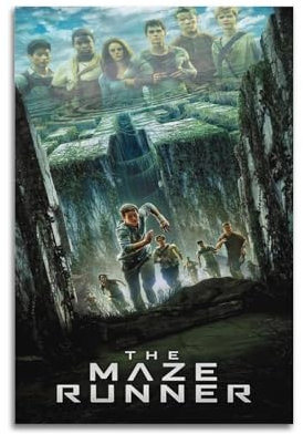 Terp The Maze Runner Poster, Wandkunst, Filme und Musik, Poster, Geschenk für Freunde, Schlafzimmer, Wohnzimmer, Dekoration, modern, ästhetisch, 30 x 45 cm, ungerahmt