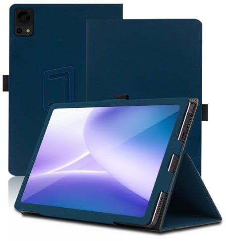 Case for DOOGEE T20 Mini Pro, 8.4 inch, DOOGEE T20 Mini Pro Tablet Case, Folding Stand Protective Cover with Pencil Holder and Wrist Strap, Full Protection. (Blue)