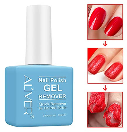 Gel Nail Polish Remover(15ml),Professional Gel Polish Remover for Nails,Quick & Easy Polish Remover In 2-3 Minutes,No Need for Foil, Soaking or Wrapping