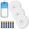 Fuers Wassermelder Wassrmelder WLAN 3 Stück Wassersensor 100dB Wassermelder Wasseralarm mit Batterie Wasserwächter WLAN Wasserstandssensor Wassersensor WLAN für Küchen Keller Badezimmer (2.4GHz WiFi)