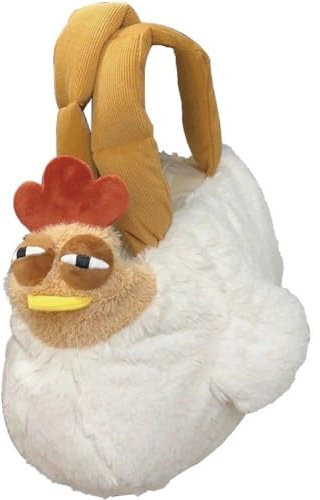 Huhn Plüsch Tasche Cartoon Huhn Form Handtasche Sleepy Chicken Casual Bag Satchel Handtasche Tasche Für Frauen Mädchen Geburtstag