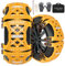 SOLLON Schneeketten Universal Auto,6 Pcs(1 Satz) Anti-rutsch TPU Schneeketten für Auto von 165-265mm Reifen,Winter Notfallzugketten Reifenkette，Hervorragender Griff zum Eisbrechen