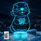 Ammonite Otter Lampe für Kinder, 3D Seeotter Nachtlicht mit Remote Touch, 16 Farbe wechselnden Timer Schreibtischlampen, Kinderzimmer Dekoration als Weihnachten Geburtstag Geschenke für Jungen Mädchen