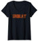 Damen SDP-Logo einzigartig T-Shirt mit V-Ausschnitt