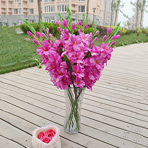 Wdfnexalai Artificial Simulation Gladiolus Flower Stem Wedding Home Decor Purple