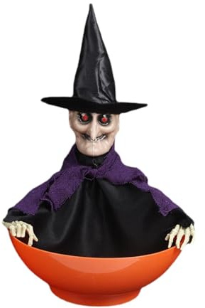 Folpus Halloween Elektrische Spielzeug Süßigkeiten Schüssel Halloween Dekor für