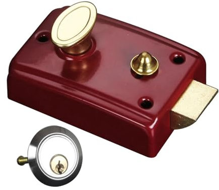 Türschloss, universal, robust, mit einer Zunge, Einsteckschloss mit Schlüssel, Diebstahlschutz, starkes Heimschloss, einzeln geöffnet