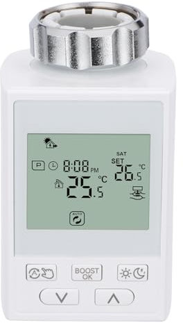 Wengart Smart Home Radiator Valve WG359,2.4GHz WiFi Tuya APP,Programmable TRV for Multi-Room Temperature Control,Alexa Google Home Compatible Thermostat