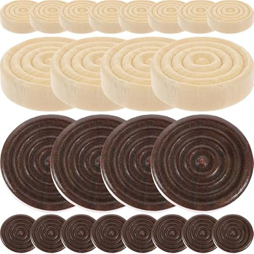 ifundom Backgammon Schachstücke 24 Runde Holz Spielsteine 0.94 Zoll Kompakte Brettspiel Zubehör Für Pädagogische Spiele Und Ersatz