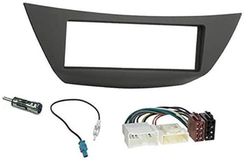 JOVERI Kit de Cadre de façade stéréo de Voiture 1 DIN, for Laguna 2007-2015 Cadre de façade d'autoradio