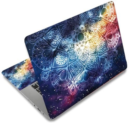 SUPERDANT Laptop Skin Mandala Laptop Skin Aufkleber Universeller Notebook Skins Aufkleber 12 13 13.3 14 15 15.4 15.6 Zoll Vinyl Laptops Folie Cover Aufklebers Abnehmbar Wasserdicht Notebook Schutz