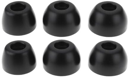 Briny River 3 Pairs Memory Foam Tips Compatible with Bo-se QuietComfort Earbuds II Compatible with Ultra Earbuds Black (S/M/L)