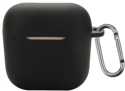 SinMutisme Silicone Case for Sennheiser ACCENTUM Open Headphones with Carabiner Clip, Multi-Color Protective Cover (Black)