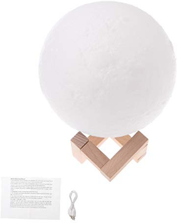 DRHTDXEJ Lámpara de noche LED mágica 3D con carga USB para control táctil