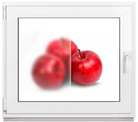 Framex Badezimmerfenster Weiß 2-fach Milchglas 95 x 75 cm DIN Links, Kellerfenster Kunststofffenster PVC Satinato 950 x 750 mm 32 mm Dreh-Kipp (Griff Rechts)