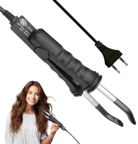 Hojalis Wärmezange Haar Extensions Iron, 200°C Extensions Zange Wärmezange für Haarverlängerung, 100-240 V Fusion Hair Extensions Tool, Für Heimische & Salons Haarverlängerungen